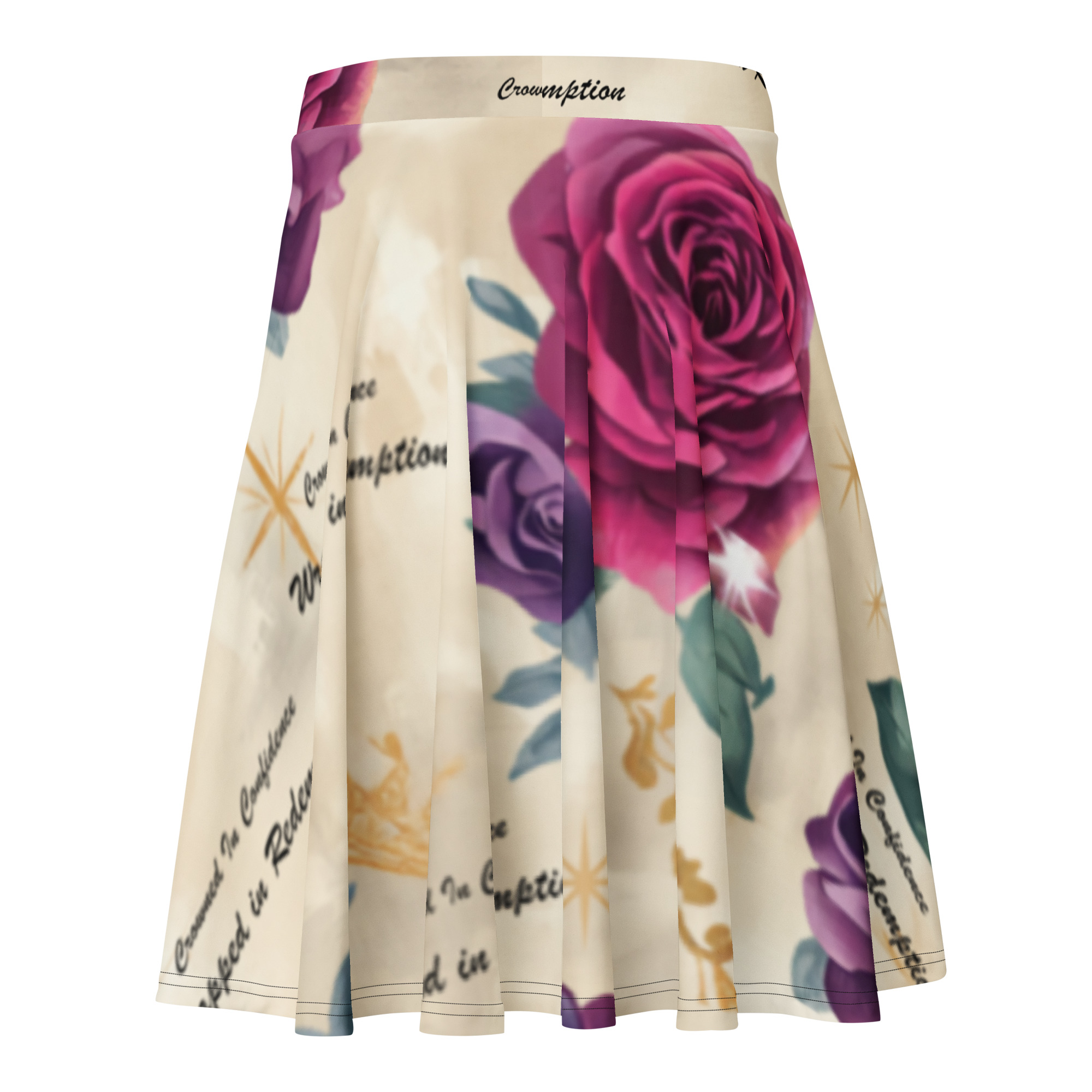 ✨ !Crowned in Confidence, Wrapped in Redemption™ Skater Skirt ✨ - Image 3