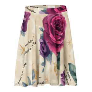 ✨ !Crowned in Confidence, Wrapped in Redemption™ Skater Skirt ✨