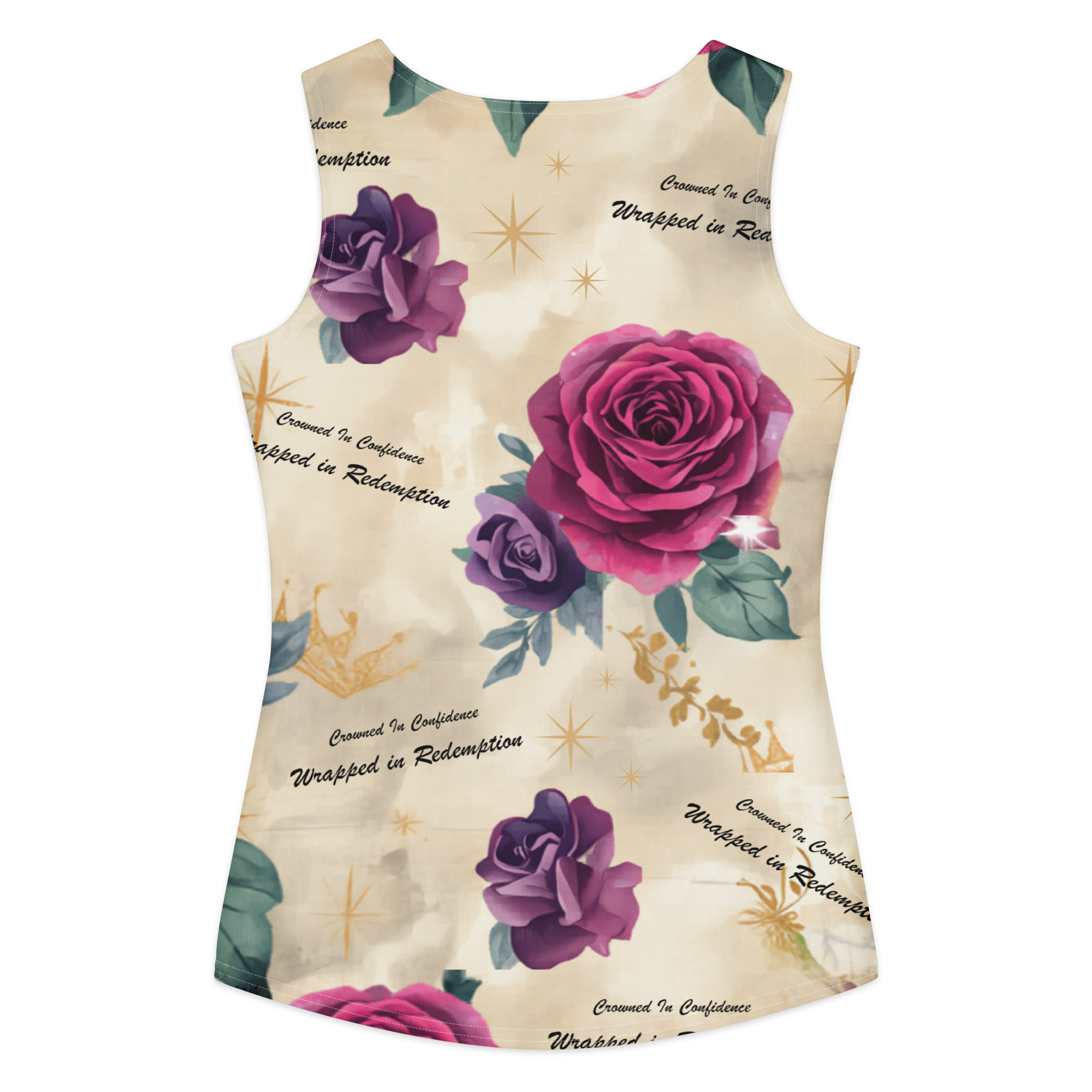 ✨ Crowned in Confidence, Wrapped in Redemption™ Crop Tank Top ✨ - Image 2