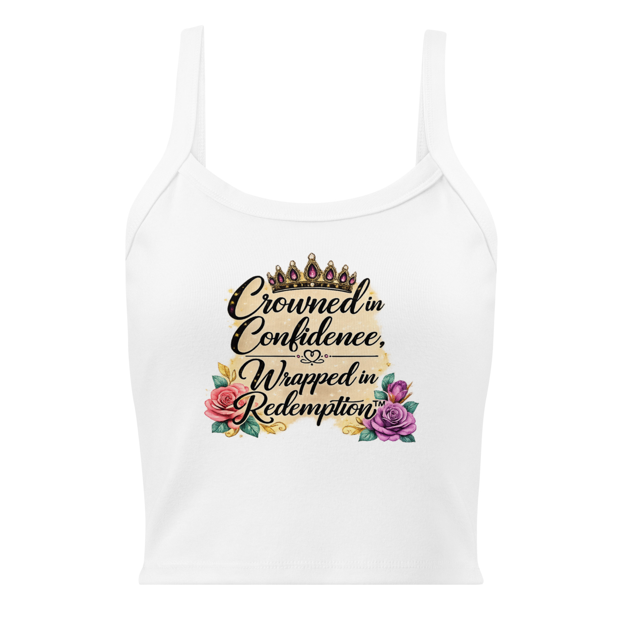 ✨ !Crowned in Confidence, Wrapped in Redemption™ Micro Rib Tank ✨ - Image 2