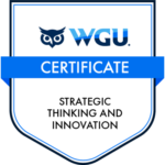 WGU Academic Credentials - WGU Certificate Strategic Thinking and Innovation - 2023-11-22
